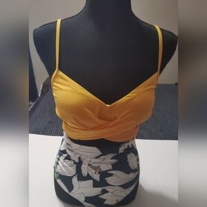 Yellow Women's Two Piece Bathing Suit